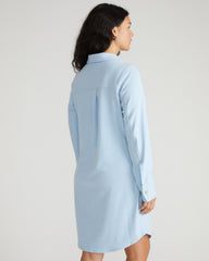 Maine Stretch Flannel Shirtdress - Battenberg Twill