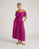 Kahlo Liquid Jersey Dress - Rothko Purple