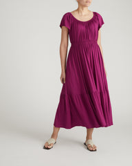 Kahlo Liquid Jersey Dress - Rothko Purple