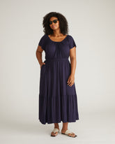 Kahlo Liquid Jersey Dress - Midnight