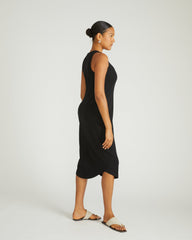 Romera Ribbed Dress - Black