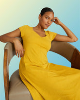 Danna Jersey Dress - Goldenrod