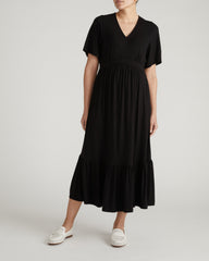 Ravello Liquid Jersey Dress - Black