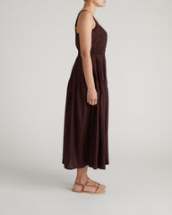 Ruby Smocked Linen Blend Sundress - Brulee