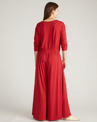 Isadora Wide Leg Lounge Pants - Raspberry