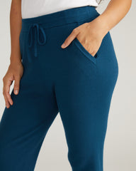 Knitted Mila Pants - Deep Teal