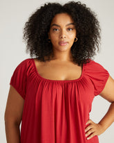 Lilian Short Sleep Dress - Raspberry