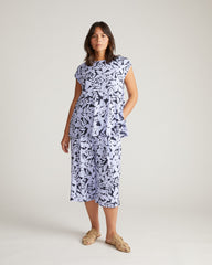 Lotti Jersey Culottes - Petal Palette Print in Jacaranda