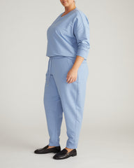 Selma French Terry Jogger - Graceful Blue