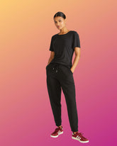 Selma French Terry Jogger - Black