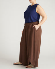 Rey Divine Jersey Pull-On Pants - Peppercorn