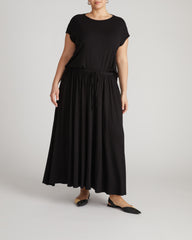 Tessa Liquid Jersey Skirt - Black