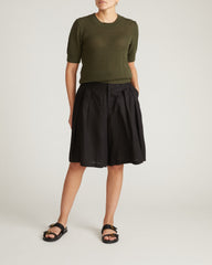 Rosie Pointelle Sweater Top - Camo