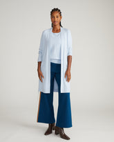 Savvy Double Knit Duster - Silver Blue
