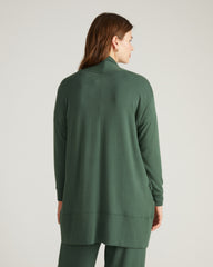 TravelKnit Minimalist Cardigan - Conifer