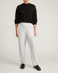Positano Pointelle Mock Neck Sweater - Black
