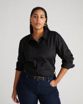 The Artist Oversized Poplin Shirt - Black