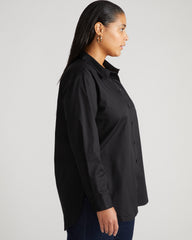 The Artist Oversized Poplin Shirt - Black