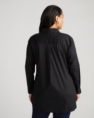 The Artist Oversized Poplin Shirt - Black