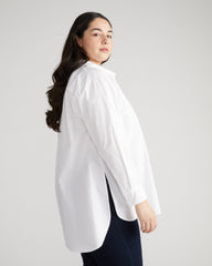 The Artist Oversized Poplin Shirt - White