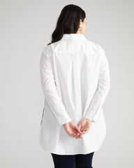 The Artist Oversized Poplin Shirt - White