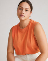 Patti Muscle Tank - Italian Orange