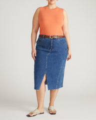 Patti Muscle Tank - Italian Orange