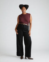 Patti Muscle Tank - Black Cherry