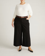 Joan Liquid Jersey Long Sleeve Top - White
