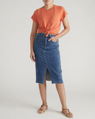 Light-As-Air Boy Tee - Italian Orange