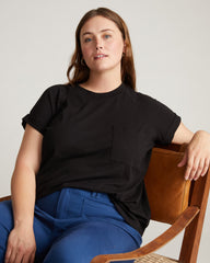 Light-As-Air Boy Tee - Black