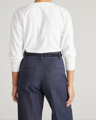 Long Sleeve Relaxed Tee - White