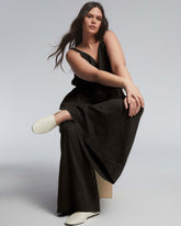 Promenade Linen Blend Jumpsuit - Black