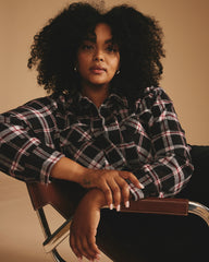 Maine Stretch Flannel Shirt - Poppy Plaid