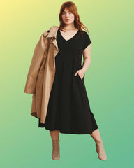 Danna Jersey Dress - Black
