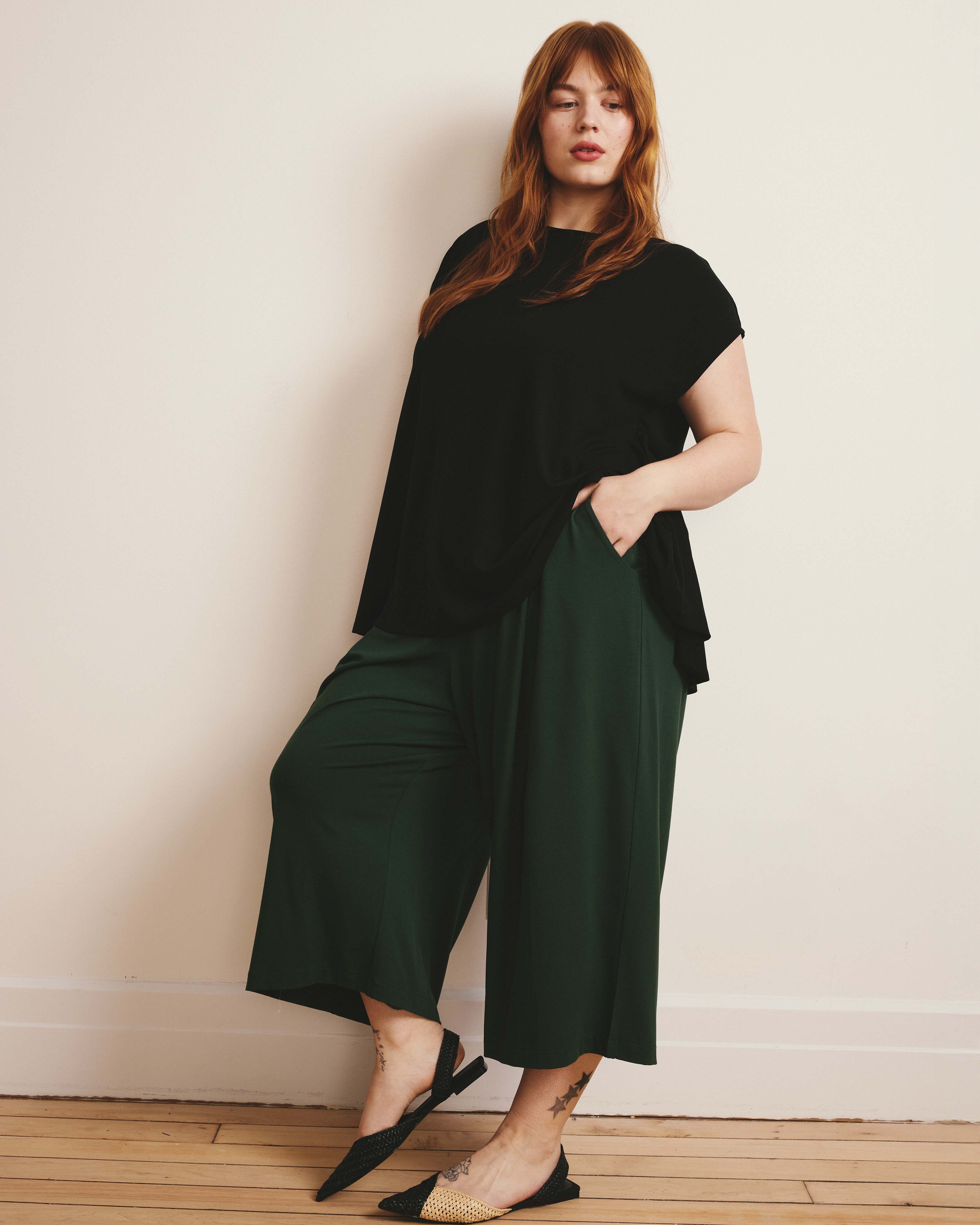 Lotti Jersey Culottes - Conifer
