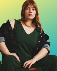 Sunny Divine Jersey Jumpsuit - Conifer