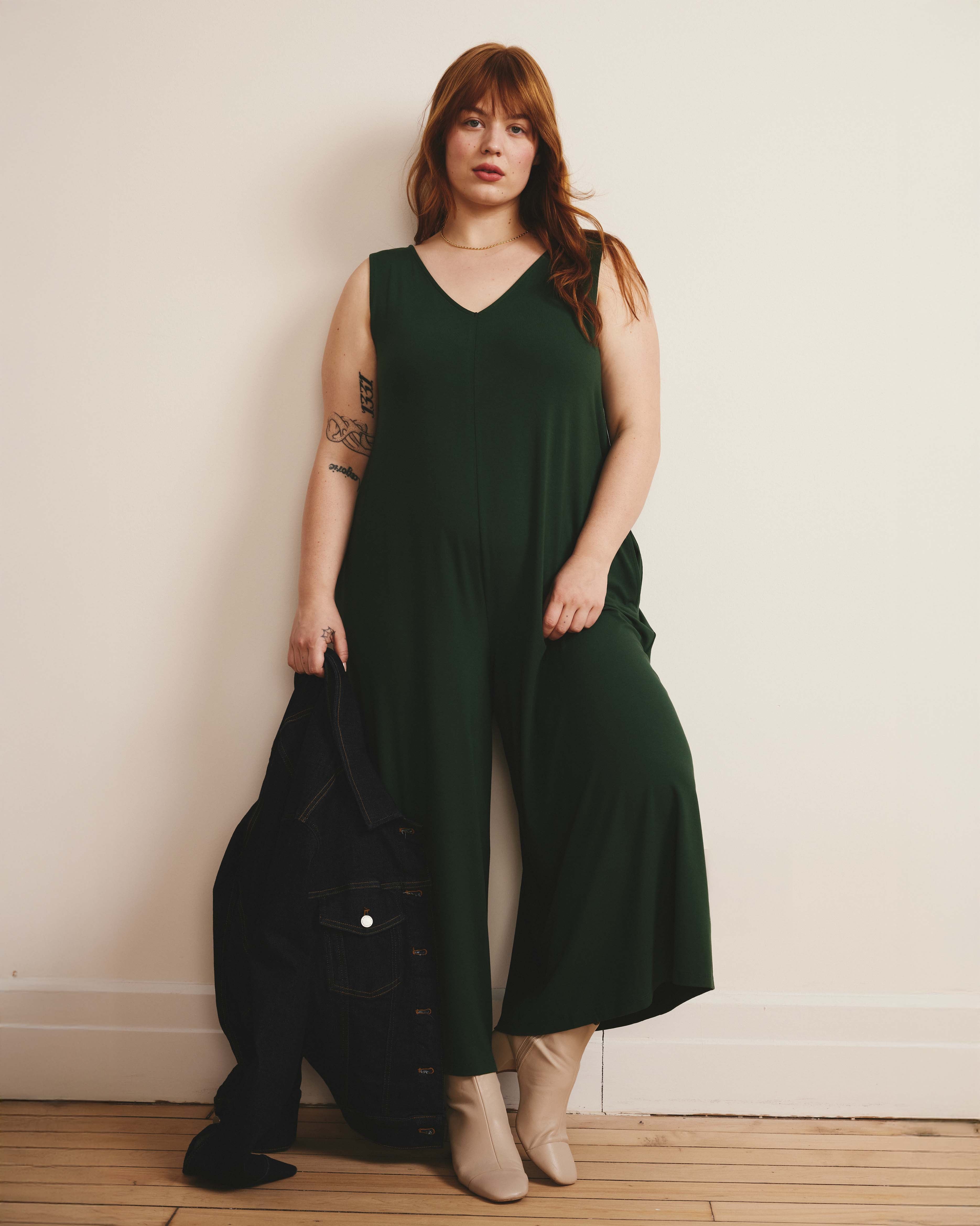 Sunny Divine Jersey Jumpsuit - Conifer