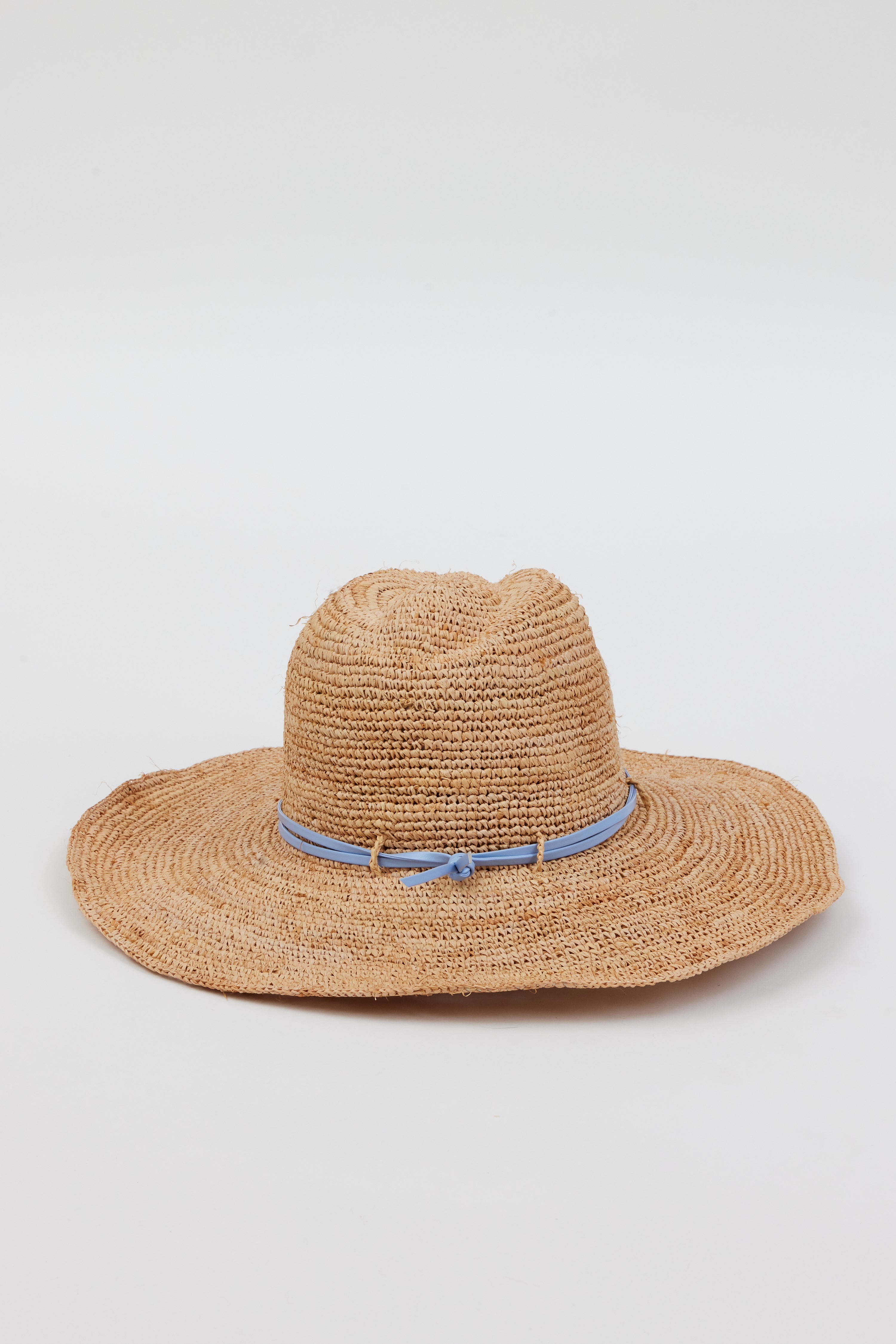Hat Attack Raffia Crochet Continental