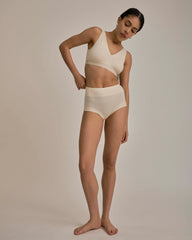 UltimateS Super Full Coverage High Rise Brief - Porcelain