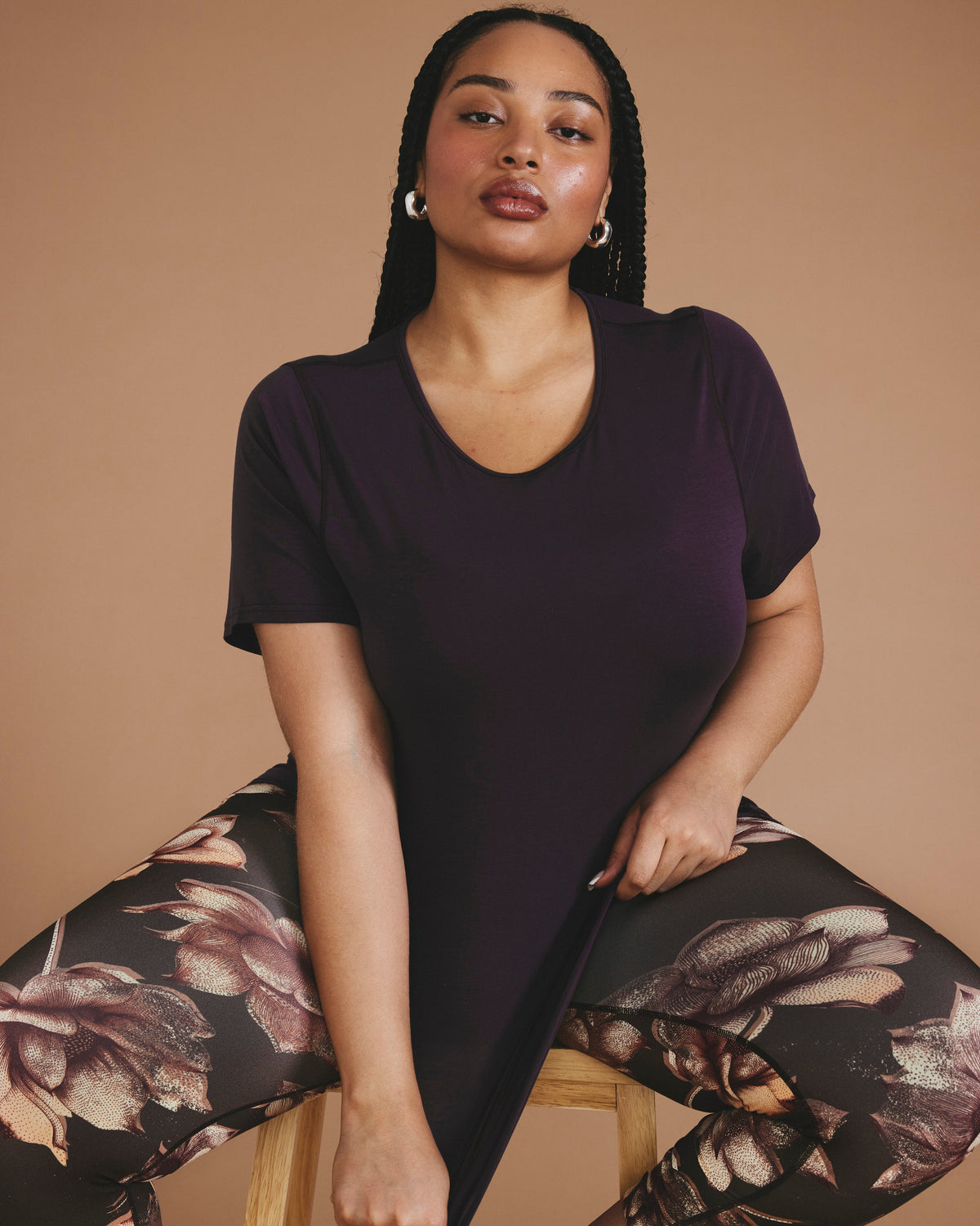 Mia Movement Tee - Purple Jewel