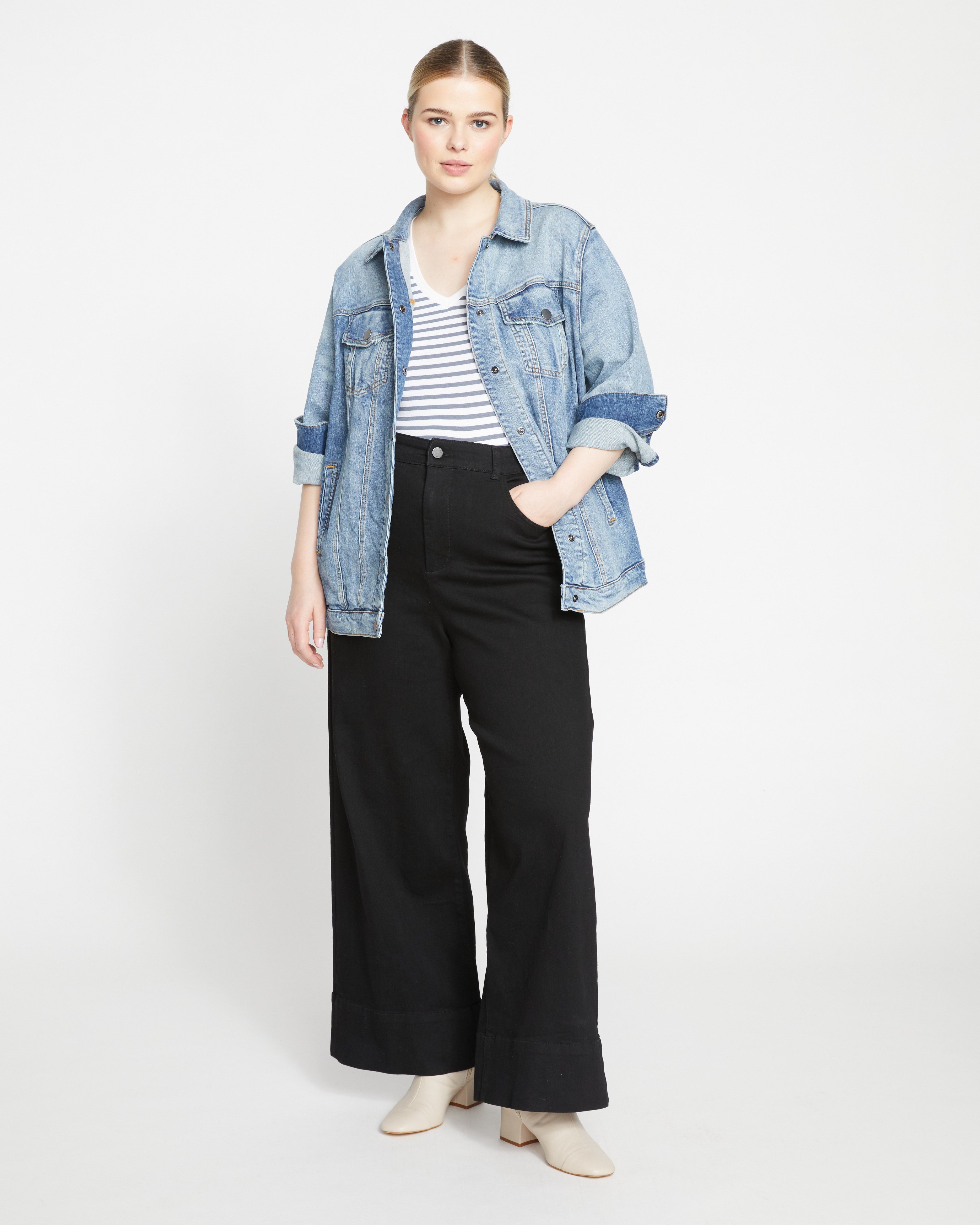 Denim Chore Jacket - Light Blue