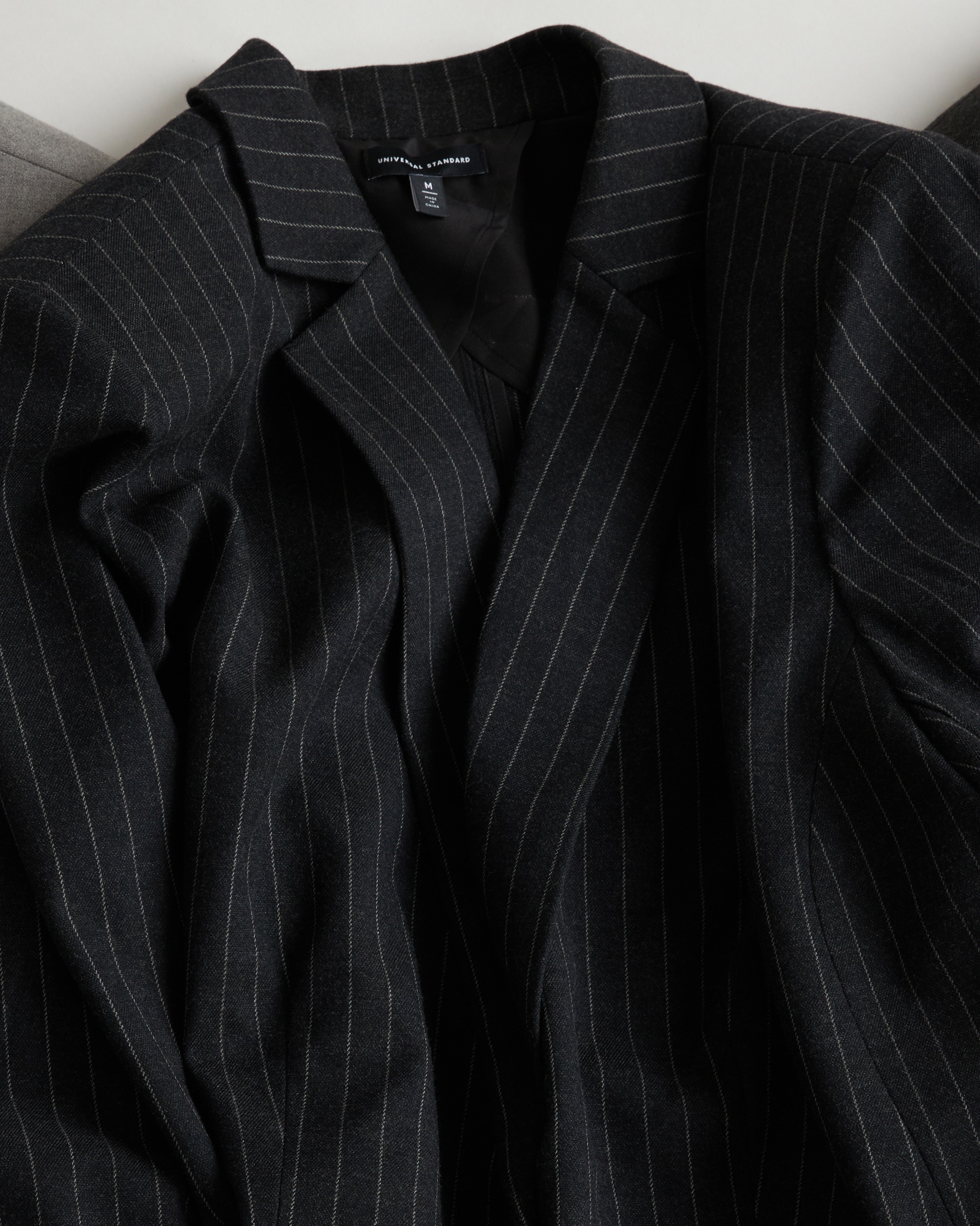 The Pinstripe Blazer - Graphite
