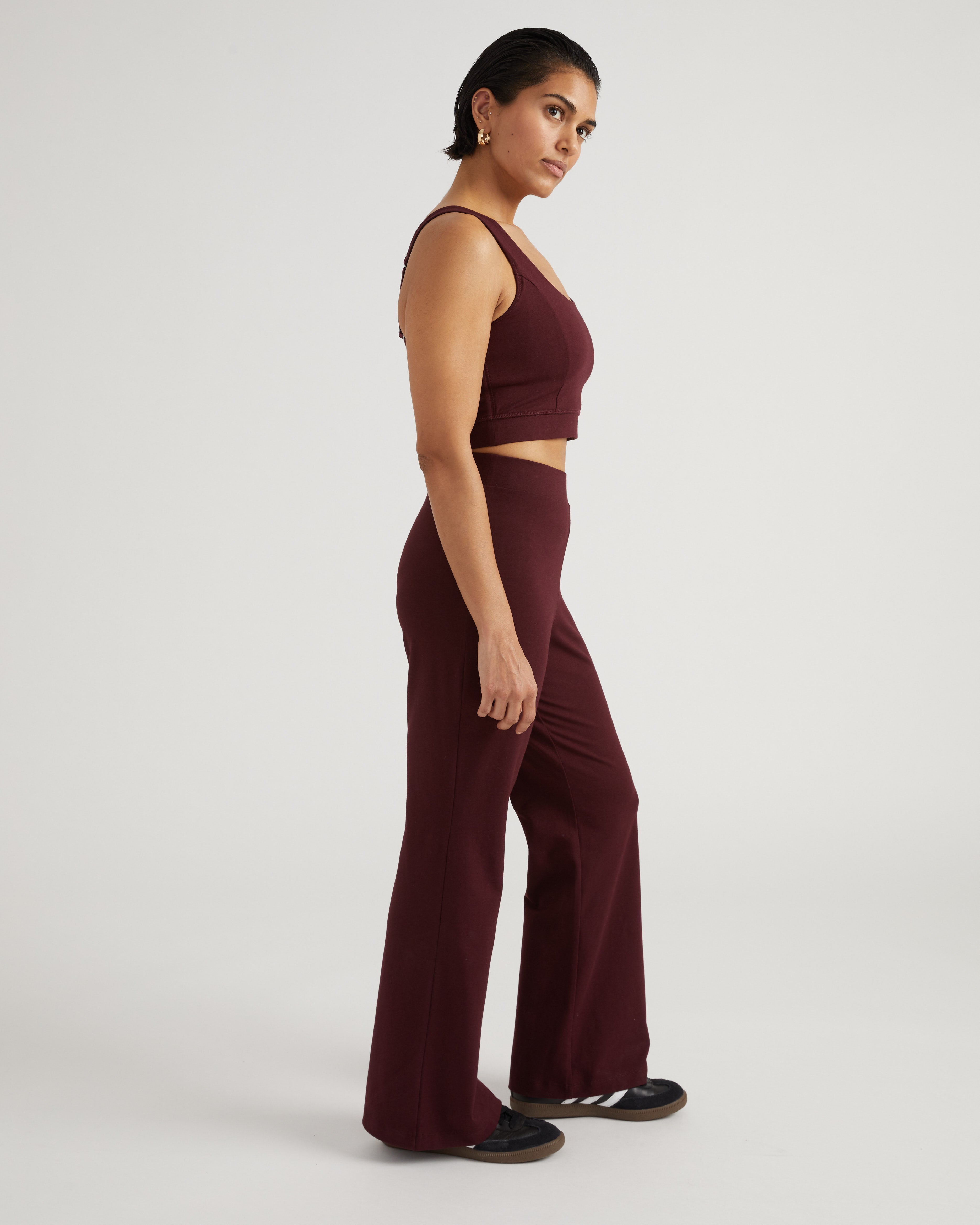 Roya Bootcut Legging - Black Cherry