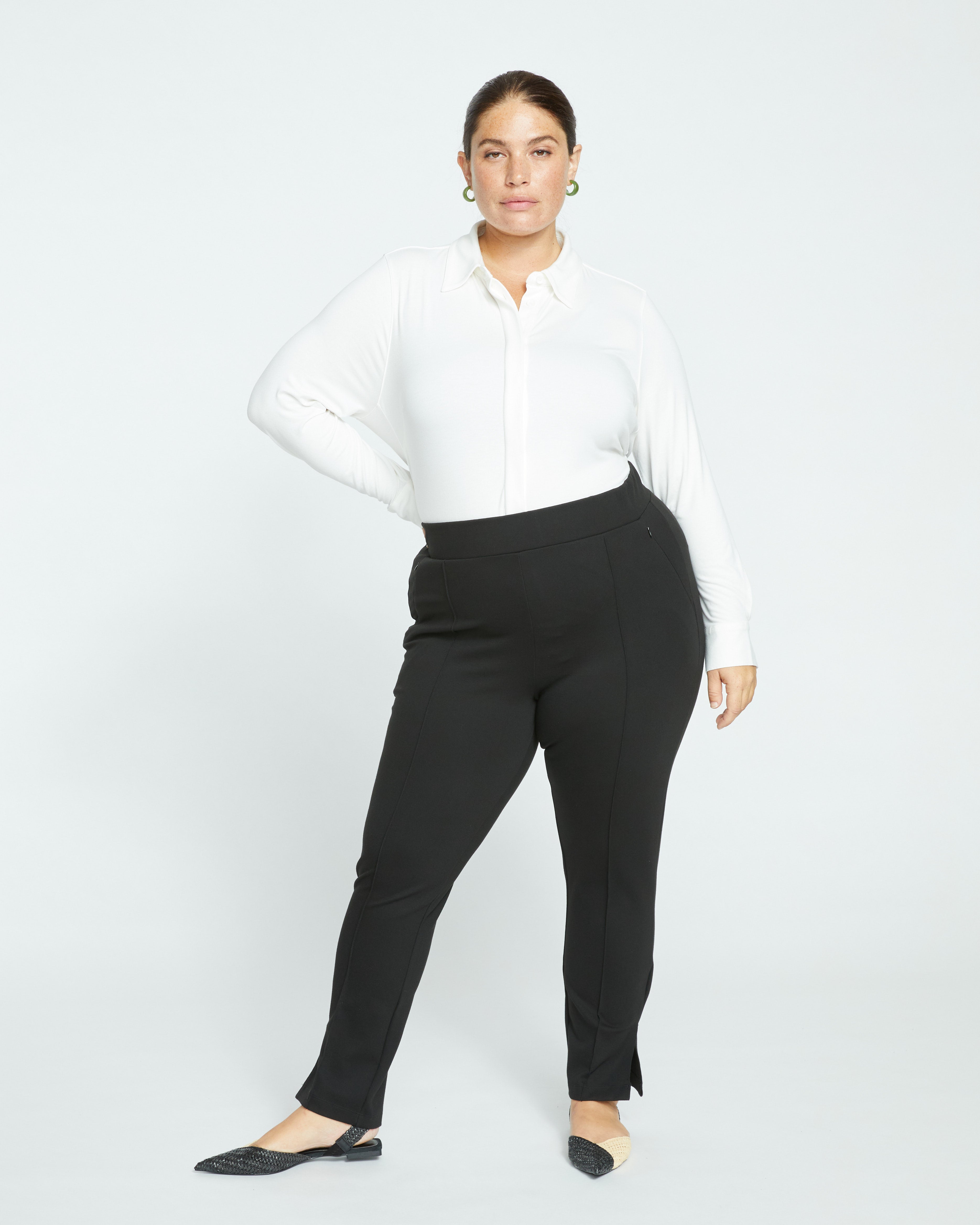 Elbe Liquid Jersey Shirt Classic Fit - White
