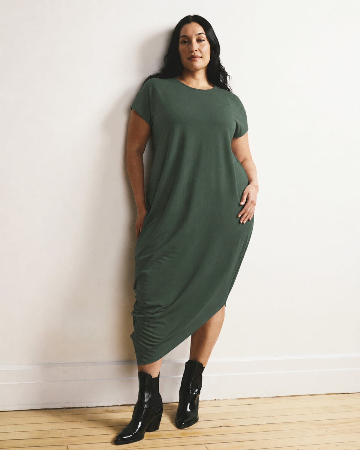 Iconic Geneva Dress - Forest Green