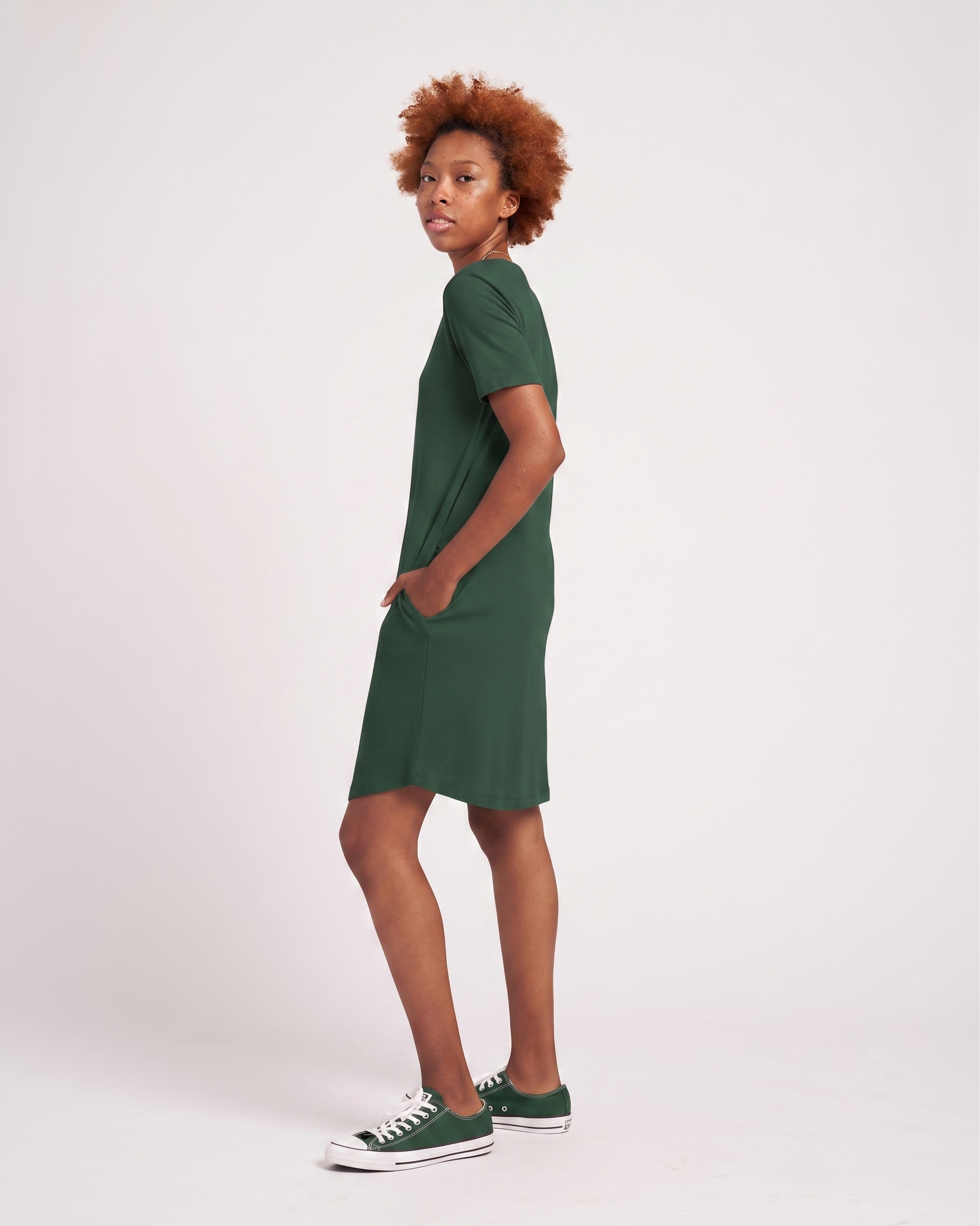 Halie T-Shirt Dress - Conifer