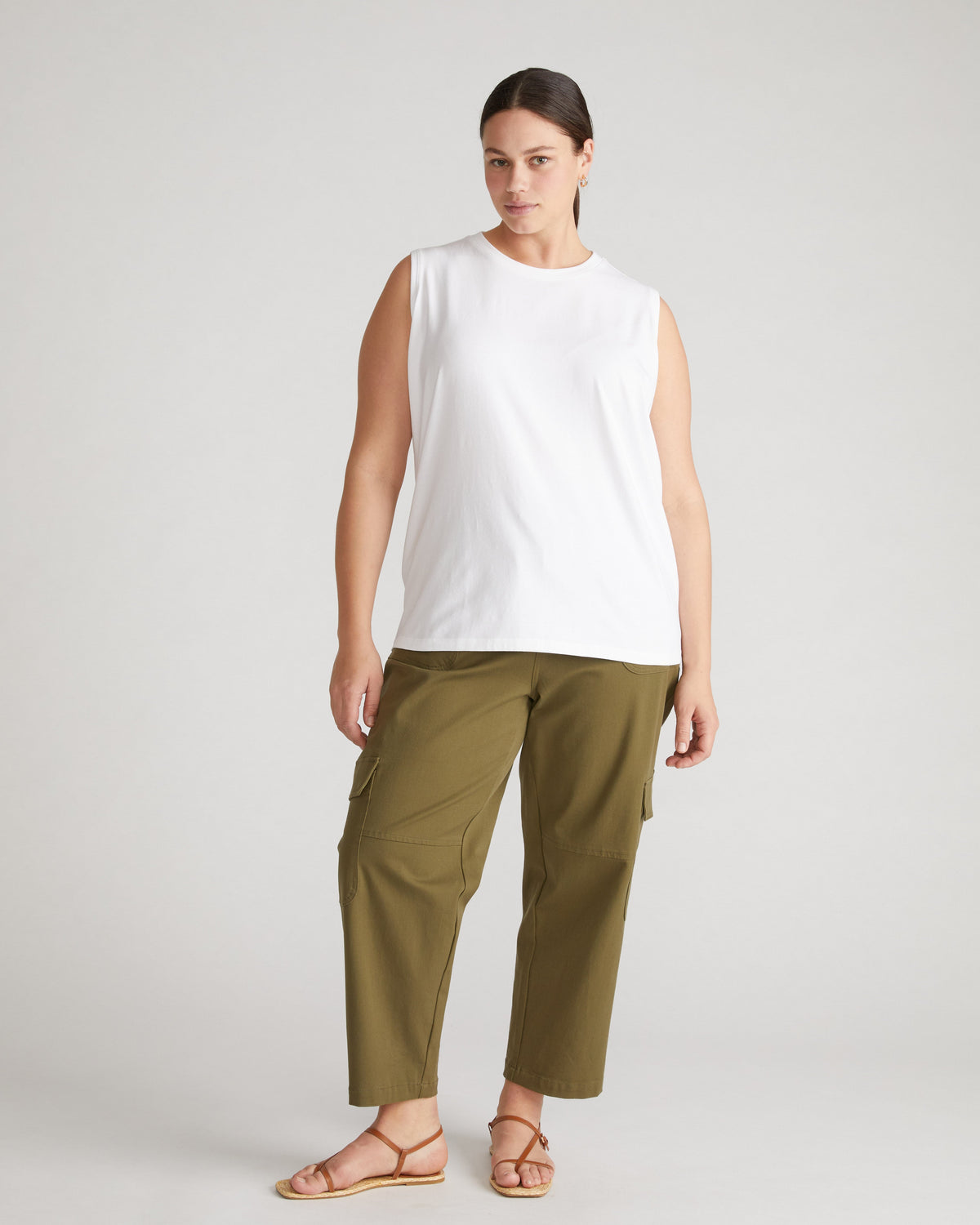 Patti Muscle Tank - White