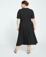 Devi Liquid Jersey Dress - Black