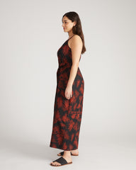 Promenade Linen Blend Jumpsuit - Bohem Print